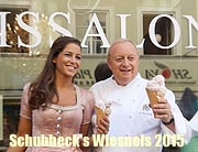 Schuhbecks Eissalon am Platzl - mit leckerem Wiesneis zur Wiesn 2015: Blaubeer-Joghurt-Chili...  (©Foto: Martin Schmitz)